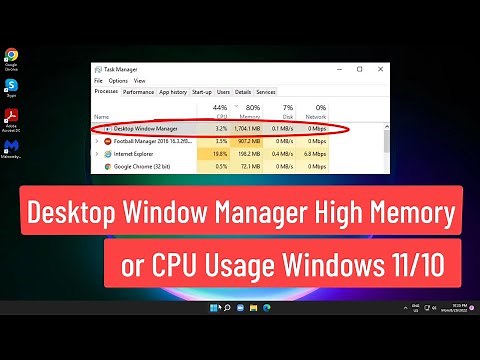 Desktop Window Manager High Memory or CPU Usage Windows 11/10 || Memory Leak FIXED