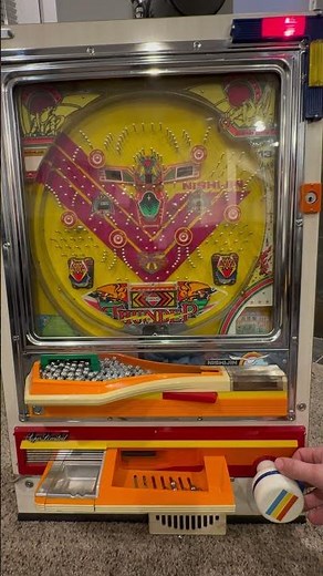Vintage Nishijin ￼ electromechanical Pachinko machine with sound – Thunder with gargoyles theme