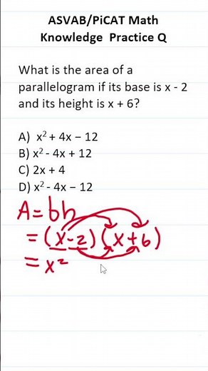 ASVAB/PiCAT Math Knowledge Practice Test Q: Multiplying Polynomials #acetheasvab with #grammarhero