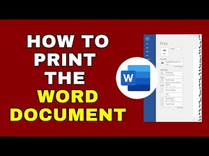 How to Print a Word Document – Full Guide