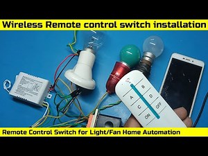 4 way digital wireless remote control switch, Digital remote control switch installation