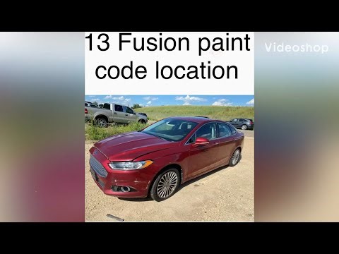 Ford fusion paint code location (13-14-15-16)