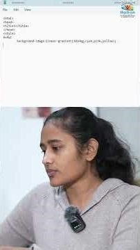 Play with Colors in HTML Background | HTML Tips and Tricks | Hartron Skill Centre Sonipat