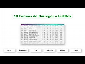 10 Formas de Carregar uma Listbox no Excel