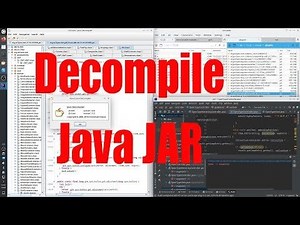 Decompile Java JAR using JD-GUI tutorial for beginners