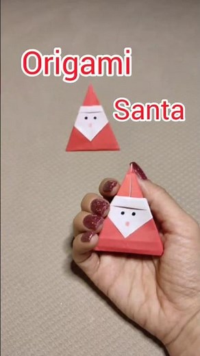 Easy Origami Santa Tutorial – Perfect for Christmas