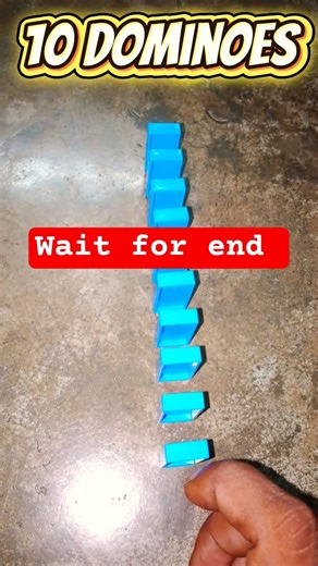 1 to 50 colourful domino Chain reaction 5 #shorts