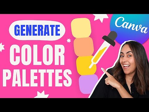 5 ways to generate a COLOR PALETTE in Canva | Tutorial for beginners + BONUS
