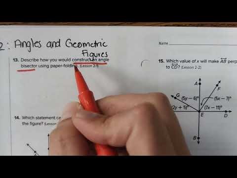 Geometry Midterm Review!! Module 2 Review Page 118 in McGraw Hill Reveal Textbook|