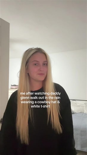 Glenn Powell Twisters Rain Scene: Cowboy Hat & White T-Shirt