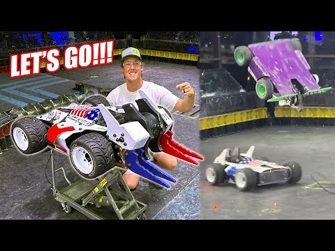 Competing in BATTLE BOTS! My Robot Dominated!