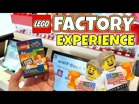 LEGO Store Minifigure Factory Experience & Tutorial 🖌 | Disney Springs LEGO Store
