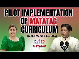 Implementation of MATATAG curriculum l Regions Included in the Pilot Implementation (DM 54, s. 2023)
