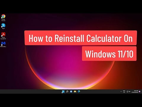 How to Reinstall Calculator Windows 11/10