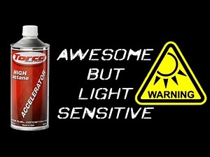 Torco Accelerator - works great, but it is light sensitive