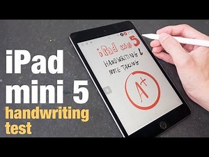 iPad mini 5 handwriting & note taking test