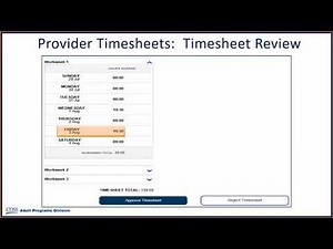 Approving Timesheets