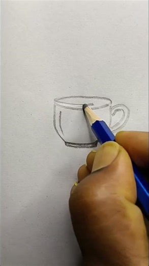 How to draw a tea cup #drawing #beginnerarttips #drawingtechniques #art