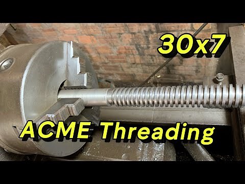 Machining a Lead Screw! - Mastering Single Point ACME Threading‪@Abom79‬