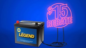 For a limited time, buy a NAPA Legend battery and get $15 back by mail. Unlike the battery, this deal won’t last very long. | The NAPA Network