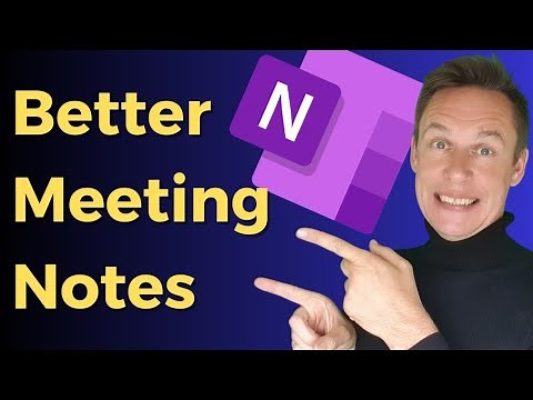 How to use OneNote more effectively in meetings!