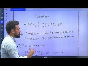 Differential eaquations - Wronskian