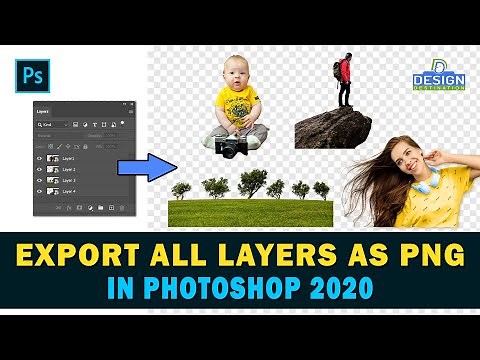 How To Export All Layer as Separate PNG in Photoshop 2020...