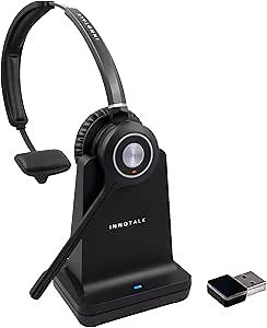 Amazon.com: Professional Phone Call Bluetooth Headset for Poly Polycom vvx 600, 601, Edge E220, E320, E350, E450, E550 Any Bluetooth Featured Phone+USB-A Dongle for Teams, Zoom and More PC Phones(Mono Speaker) : Electronics
