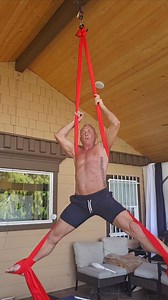 Just hanging out Yesterday's goals are today's warm ups #crossbackstraddle | David Marshall