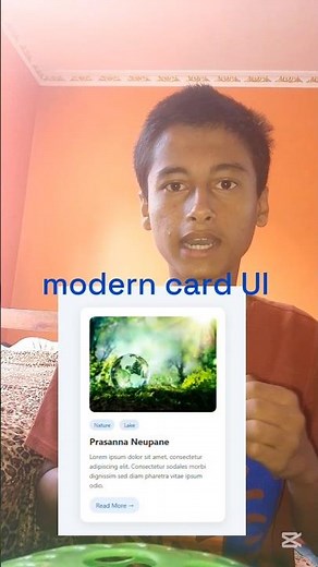 Modern HTML & CSS Card UI – No YouTube Help! (Day 11 Build)