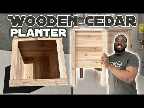 How to Make a Wooden Cedar Planter | Easy DIY Outdoor Planter Box Tutorial