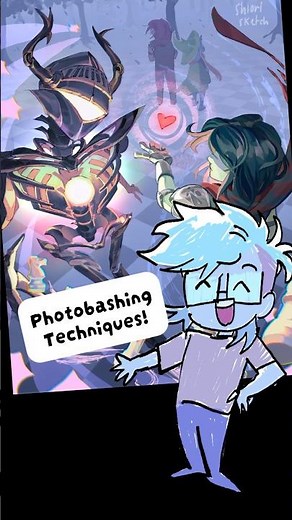 How to photobash in digital illustration! #arttutorial #arttips #drawingtutorial #digitalart