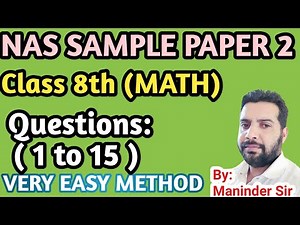 8th class nas sample paper 2 math