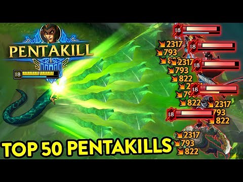TOP 50 BEST LEAGUE OF LEGENDS PENTAKILLS OF 2022!