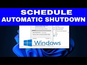 How to SCHEDULE AUTOMATIC SHUTDOWN on Your Windows Computer