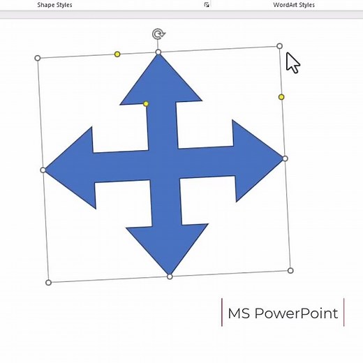 MS PowerPoint Drawing and Adding Styles to Shape