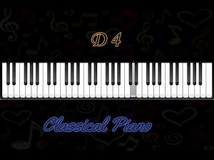 D4 classical piano note