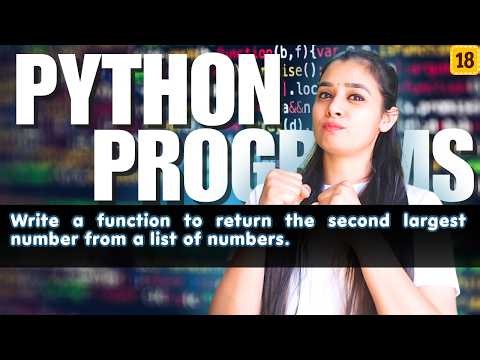 🔥Top Python Programs | Basic to Advanced | Full Python Series | LIST - P18