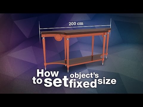 How to set object's fixed size in 3ds Max