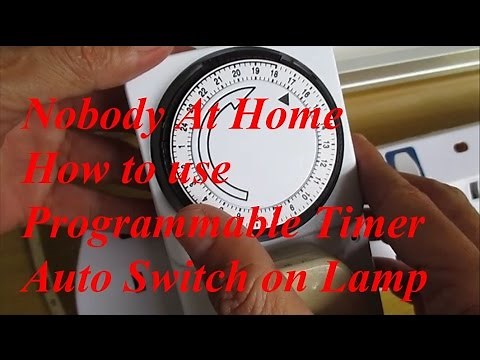 How to Setup Programmable Electric Timer to Auto Switch On Light while nobody At Home