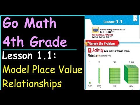 Go Math 4th Grade Lesson 1.1 Model Place Value Relationships