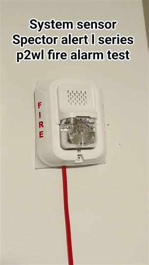 system sensor specular l series p2wl fire alarm test