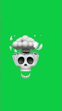 mind blown skull emoji | get exploding skull green screen skull emoji viral skeleton #skullemoji