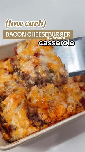High Protein Low Carb Cheeseburger Casserole Recipe