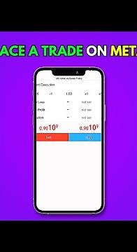 Metatrader 4 Tutorial For Beginners - How To Place A Trade On Mobile (MT4)