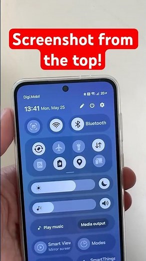 Screenshot from the top bar on Samsung Galaxy with One UI 8.5 #samsungtips #oneui #screenshot