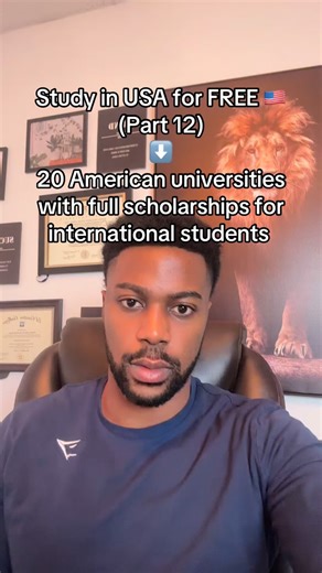 William Kaseu on Instagram: "Here’s a list of 10 schools that give 100% scholarships to international students in the United States of America. Make sure to apply to these colleges/ universities if you don’t have money to go to school for your bachelor’s degree. They also do not require that you do the SAT or ACT since they are all test-optional. Furthermore, they all offer css fee waivers or alternative financial aid forms you can fill... #internationalstudents #scholarships #studyabroad #freec