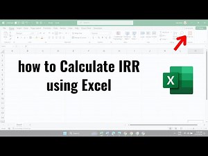 how to Calculate IRR using Excel