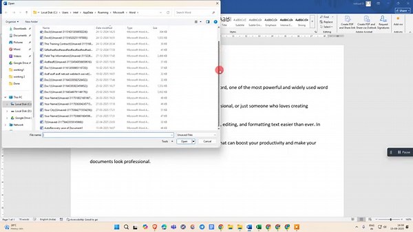 How to Recover an Unsaved Word Document | Restore Lost Files in Microsoft Word Easily