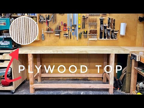 DIY Cheap And Heavy Workbench (Plywood Top)